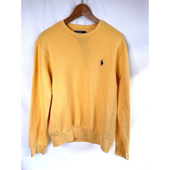 $125 Polo RALPH LAUREN Womens SMALL Sweatshirt Magic FLEECE yellow Sweater NWT - Picture 5 of 7